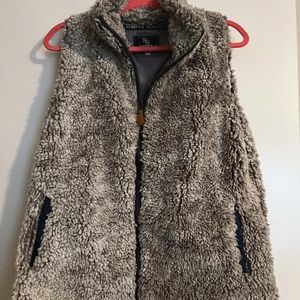Gray Simply Southern Sherpa vest